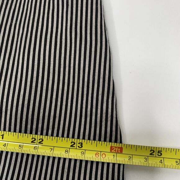 Hugo Boss Skirt Size 4 Mini Gray Black Stripped Pleated Y2K silk cotton blend - Picture 15 of 15